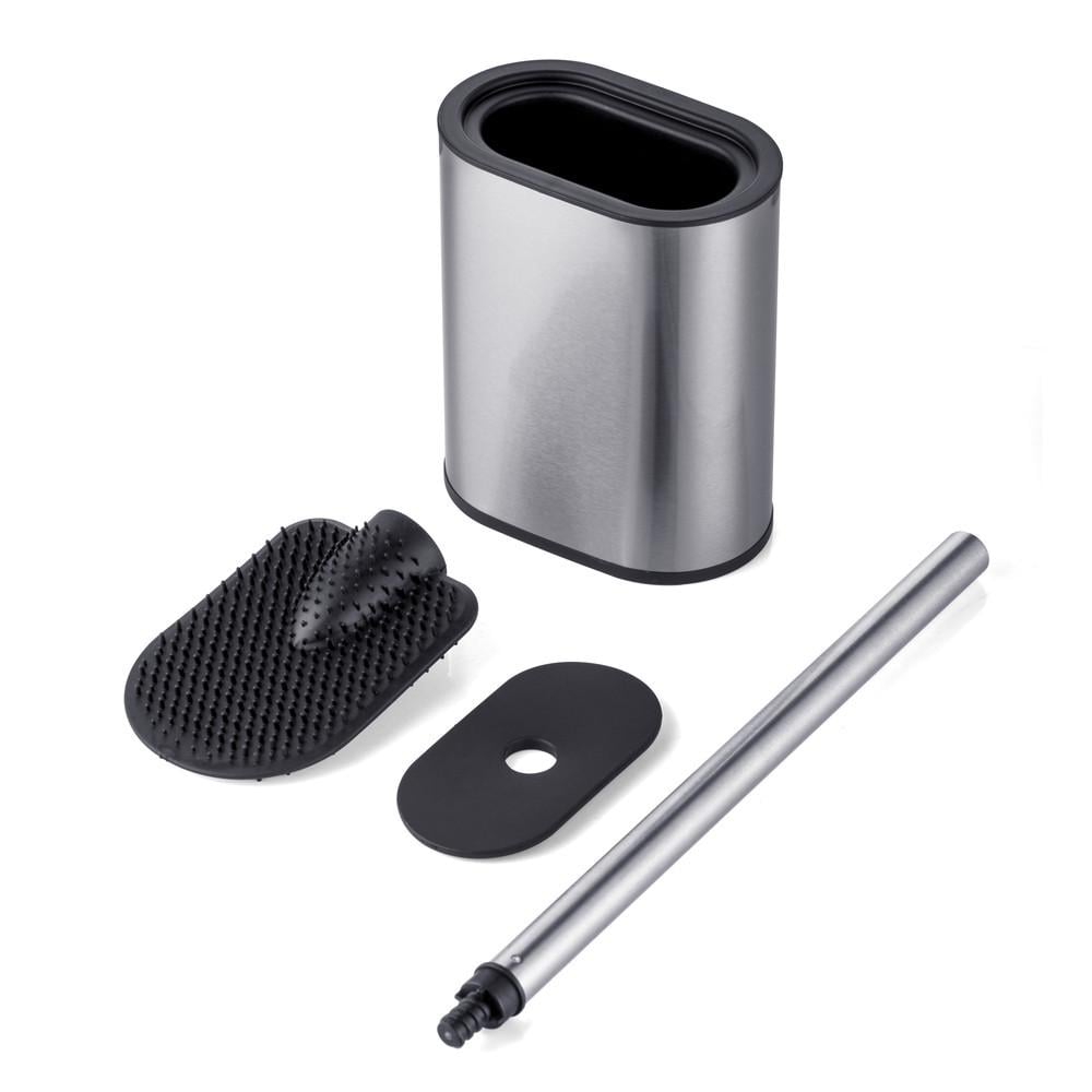 Йоржик для унітазу плоский MIXXUS Premium Diverse-TB0101 SS Color універсальний овальний Нержавіюча сталь (MI7066)