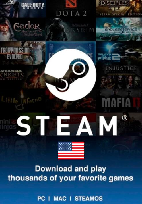 Электронный ключ Steam $20 USA регион (000246)
