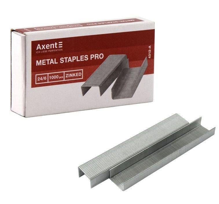 Скобы Axent 4312-a №24/6 1000 шт. (03858)