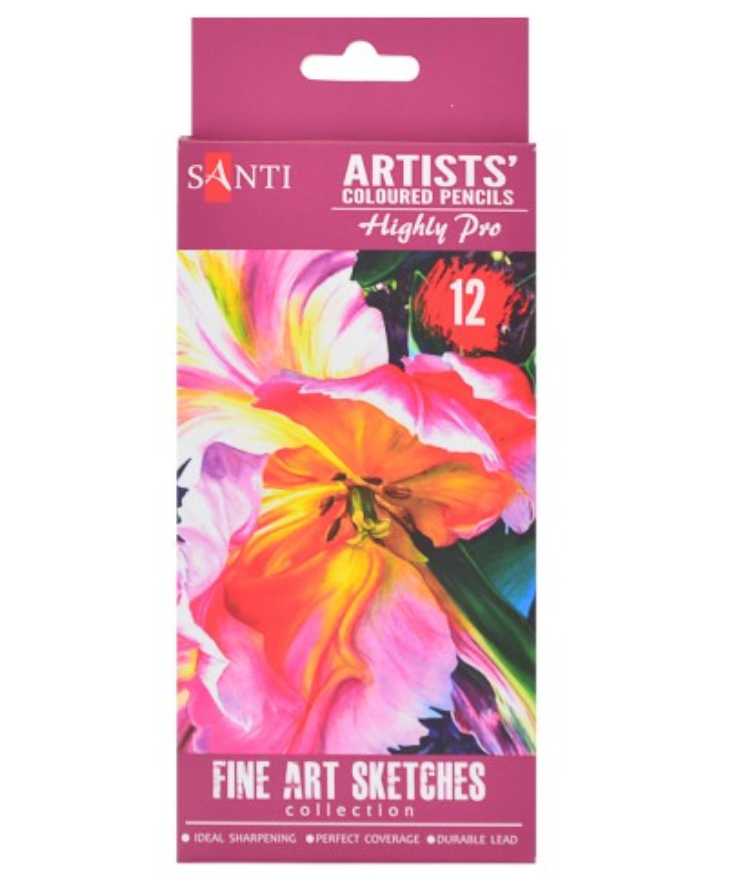 Набор цветных карандашей Santi Highly Pro 12 шт.
