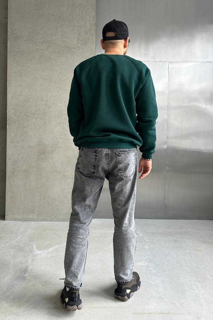 Свитшот мужской М0138.4 3XL Зеленый (520-1-65) - фото 2 Свитшот мужской М0138.4 3XL Зеленый (520-1-65) - фото 2