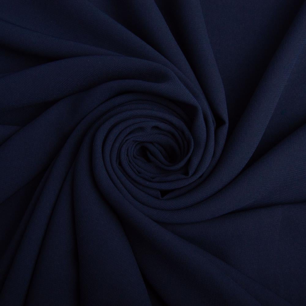 Шифон плательний Sheila Темно-синій (25136)