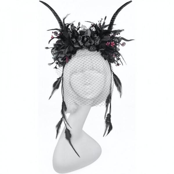 Декор на Хэллоуин Seta Рожки Антилопа Айрис (21-591BLK-CLT)