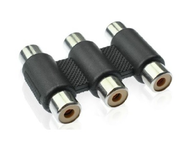 Сплиттер 3хRCA VOLTRONIC для аудио/видео пластик Черный (YUT_V2264)