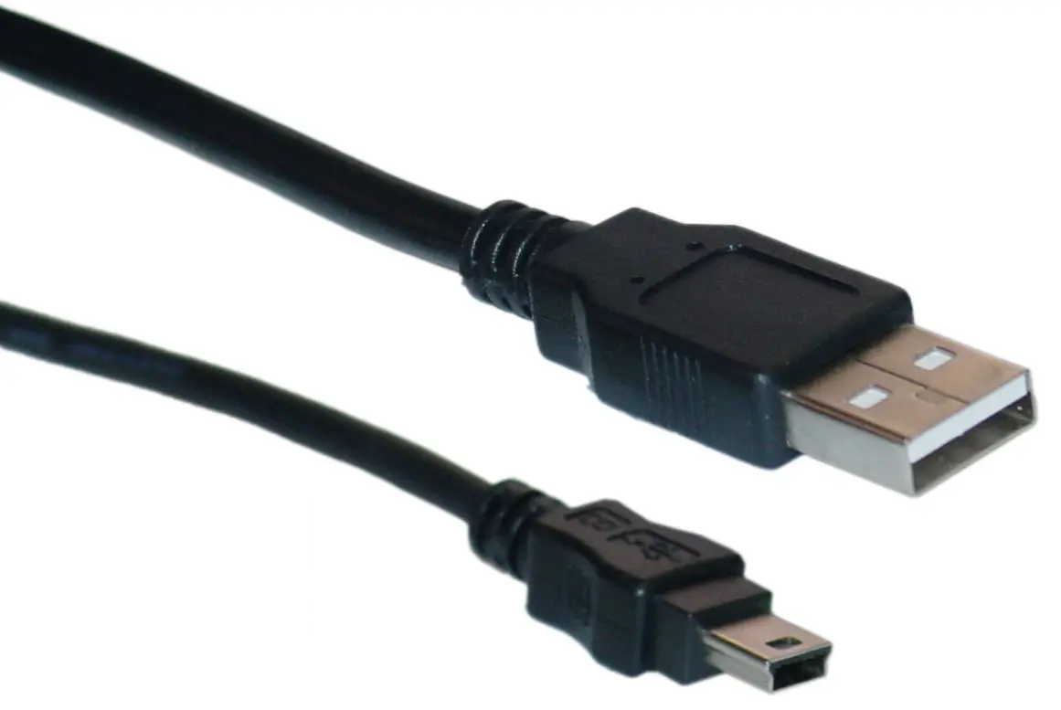 Переходник USB-Mini USB 5p для гаджетов Черный (543999)