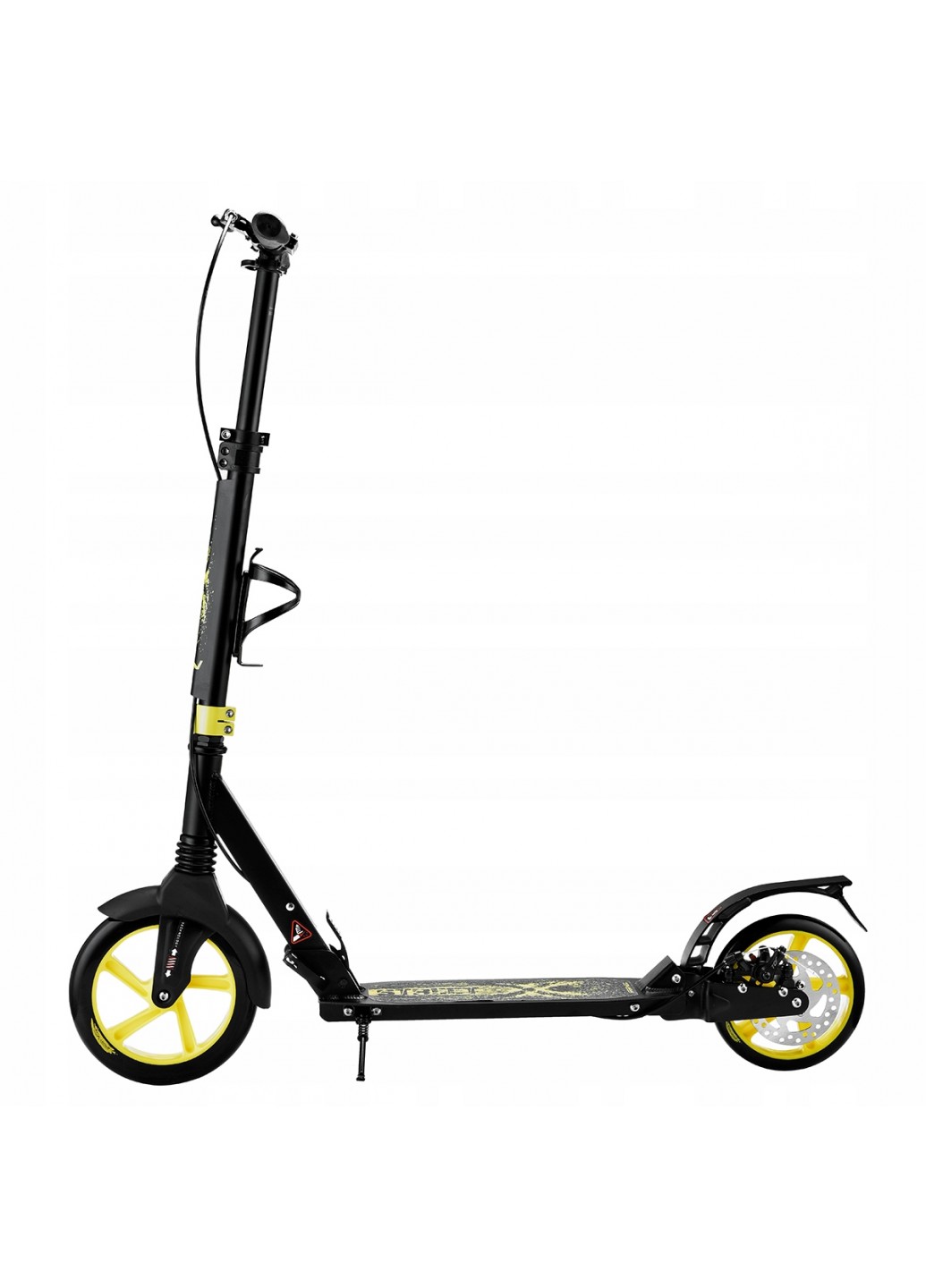 Самокат с дисковым тормозом SportVida Черно-золотой