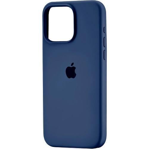 Чехол для iPhone 16 Pro Max силиконовый Soft-touch Silicone Case Full Size (AA) Deep Navy
