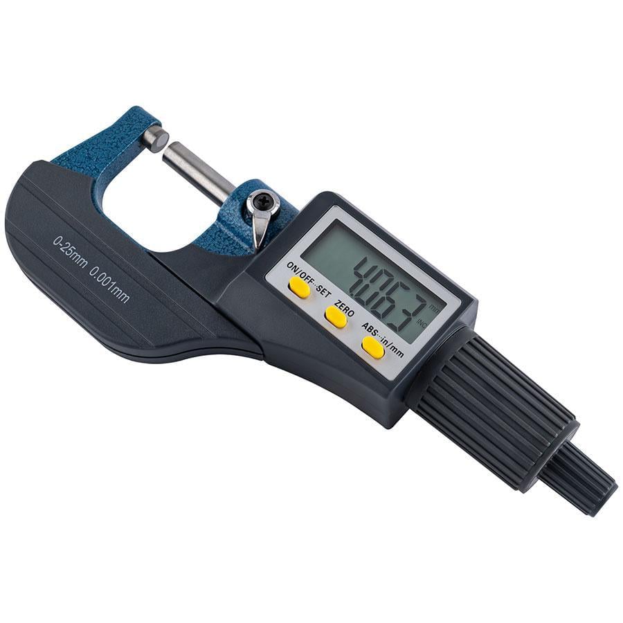 Микрометр цифровой NSQC-25 0-25 мм 0,001 мм в кейсе (286793)