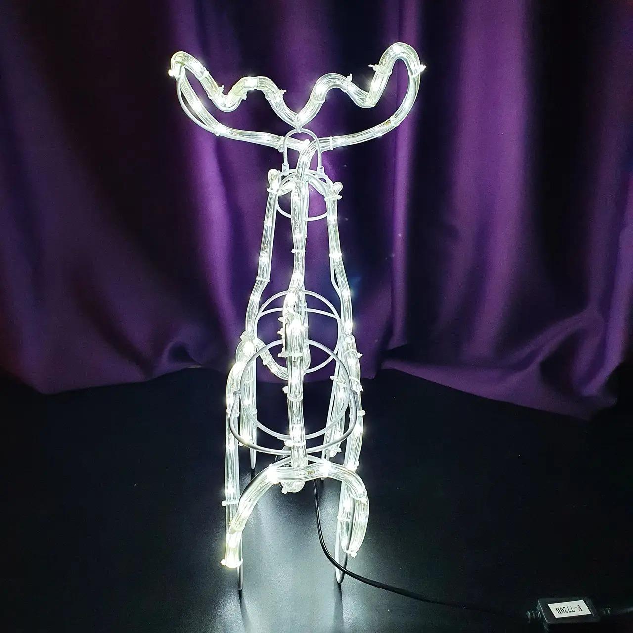 Фігура світлодіодна декоративна Новорічний олень 4 м 220 В Білий (30274664) - фото 3 Фігура світлодіодна декоративна Новорічний олень 4 м 220 В Білий (30274664) - фото 3