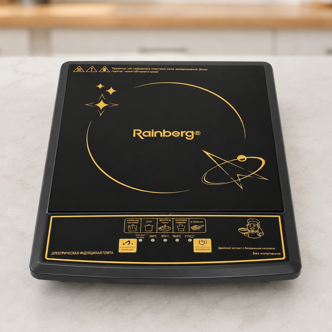 Электроплита индукционная Rainberg RB-2280 2800 Вт Черный