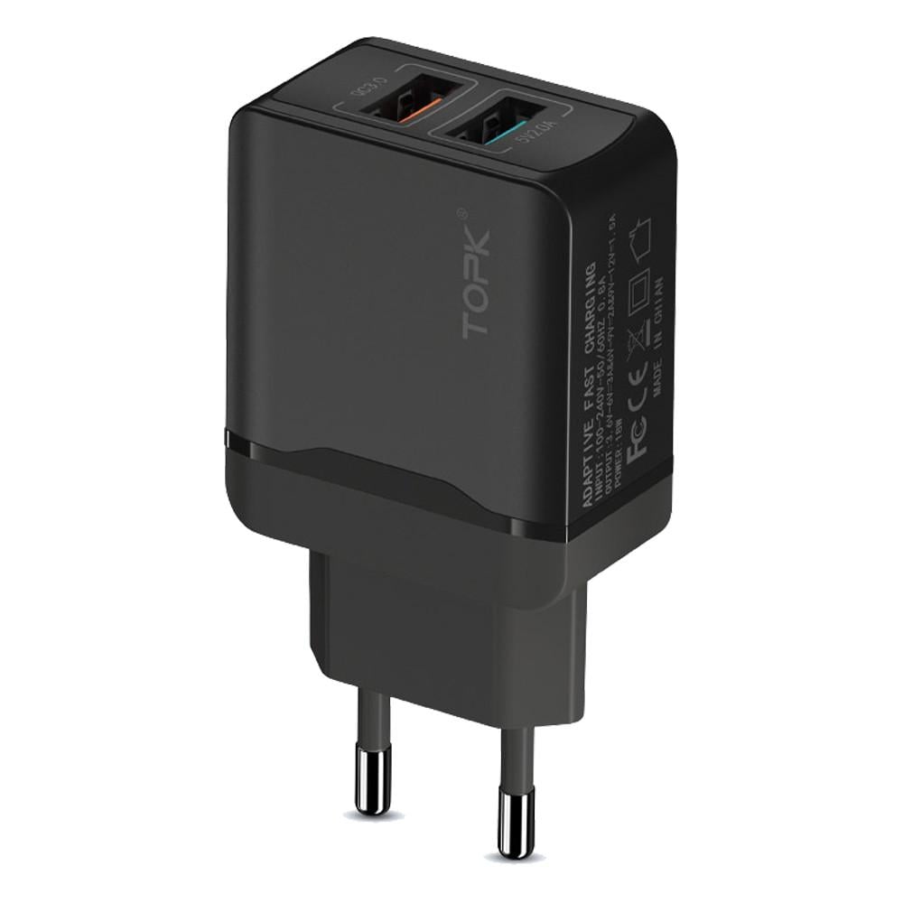 Зарядное устройство Topk Quick Charge 3.0 B244Q универсальное сетевое (996455378) Зарядное устройство Topk Quick Charge 3.0 B244Q универсальное сетевое (996455378)