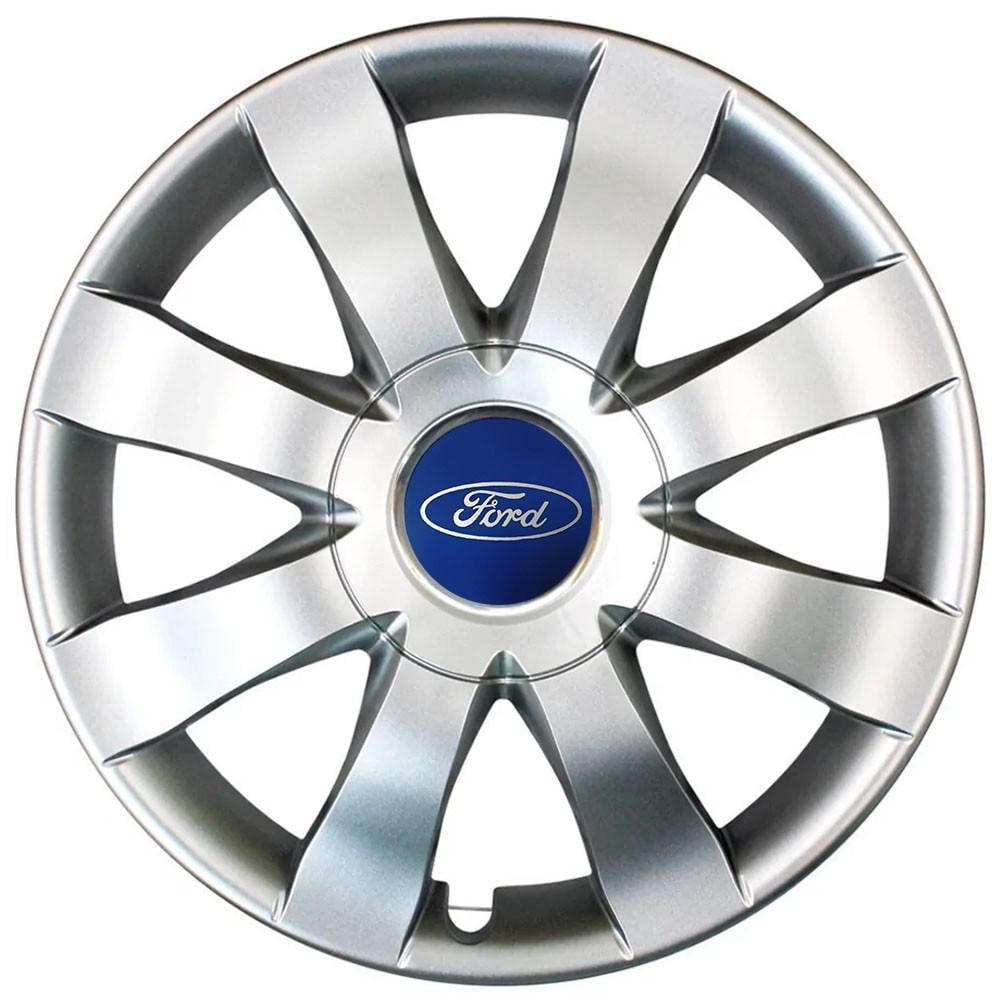 Колпаки SJS 323 с логотипом Ford R15 4 шт. Серебристый