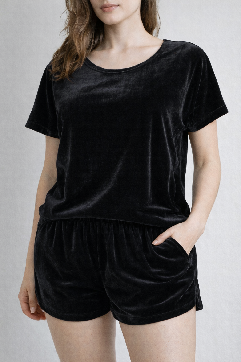 Піжама жіноча Saimeiqi велюрова XL Чорний (8034)