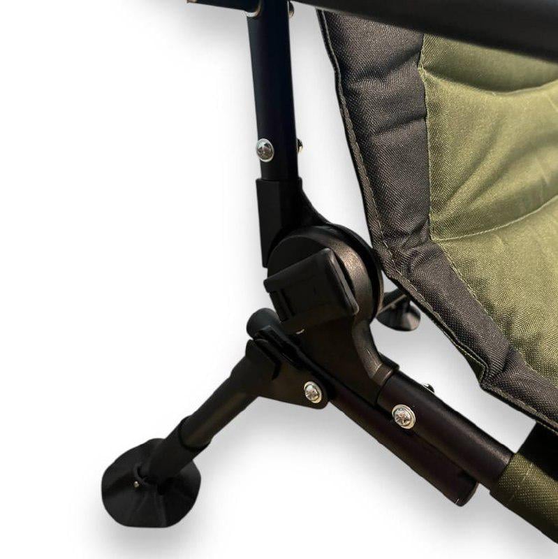 Стілець рибальський розкладний Модель-1 з підлокітниками та регульованими ніжками (8354-1) - фото 3