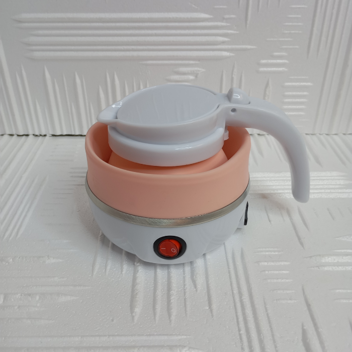 Электрочайник складной Electric Kettle EK-2354 силиконовый туристический Розовый (15450647) - фото 3