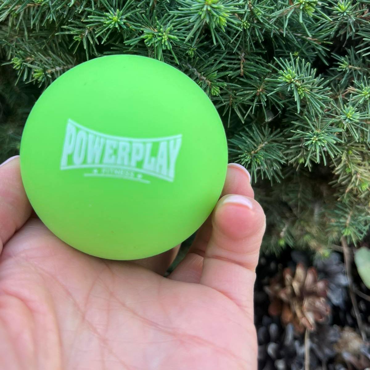 Массажный силиконовый мяч PowerPlay PP-4354 Silicone Lacrosse Ball 6,5 см Зеленый (A-013220) - фото 5