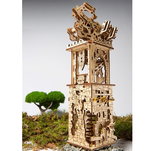 3D пазл механический UGEARS «Башня-Аркбаллиста» - фото 5