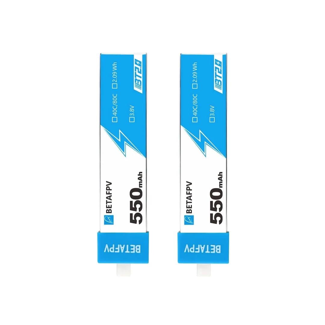 Аккумулятор BETAFPV BT2.0 550 mAh 1S Battery LiHV для FPV-дрона 550 мА·ч 40C 4 шт. (epic2425)
