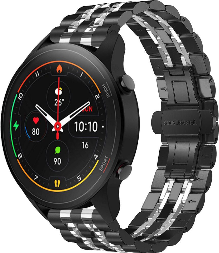 Браслет металлический Spinye Line для Xiaomi Mi Watch (22 мм) Black Silver (28985-03)