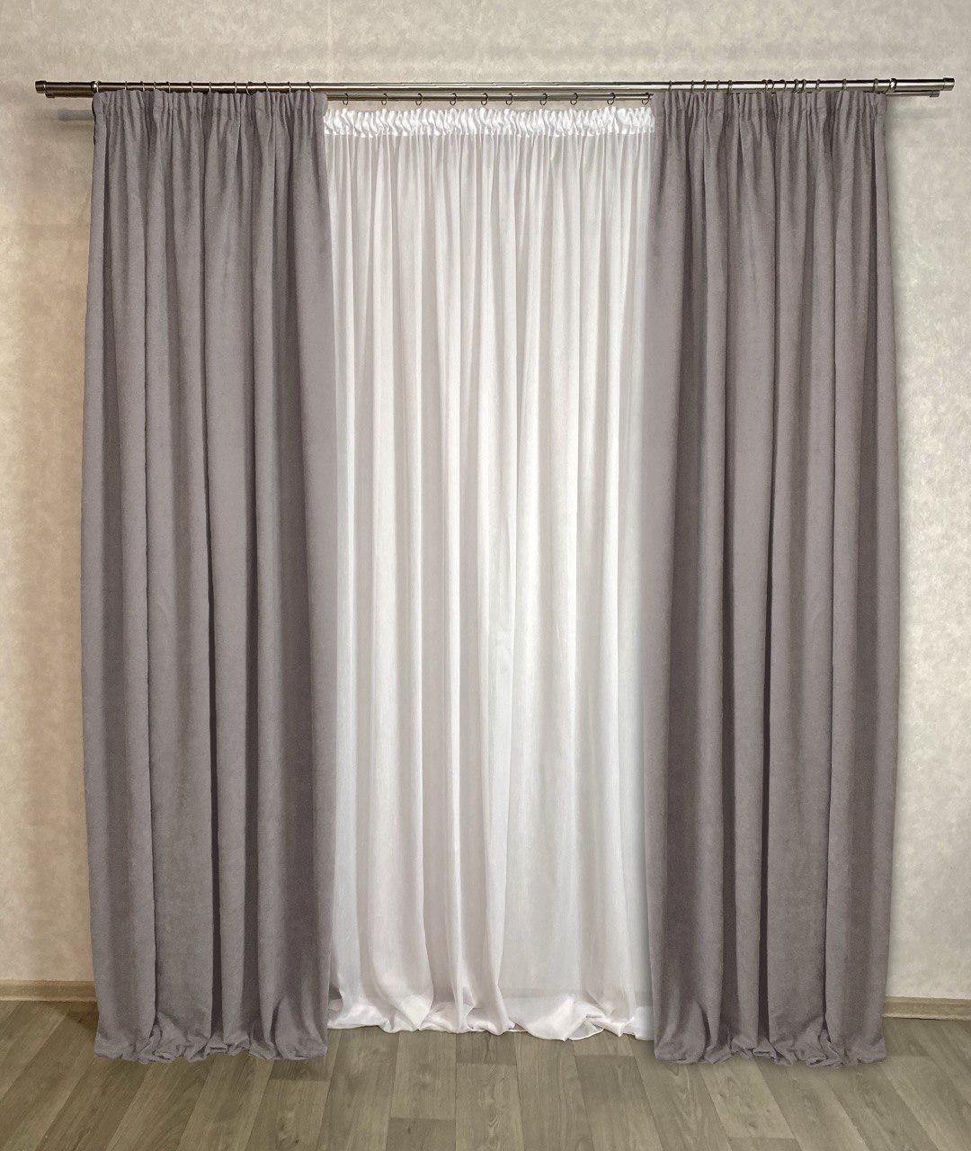 Комплект штор Diamond мікровелюр 200х280 см 2 шт. Пудровий (1403-526-200-280) - фото 1 Комплект штор Diamond мікровелюр 200х280 см 2 шт. Пудровий (1403-526-200-280) - фото 1