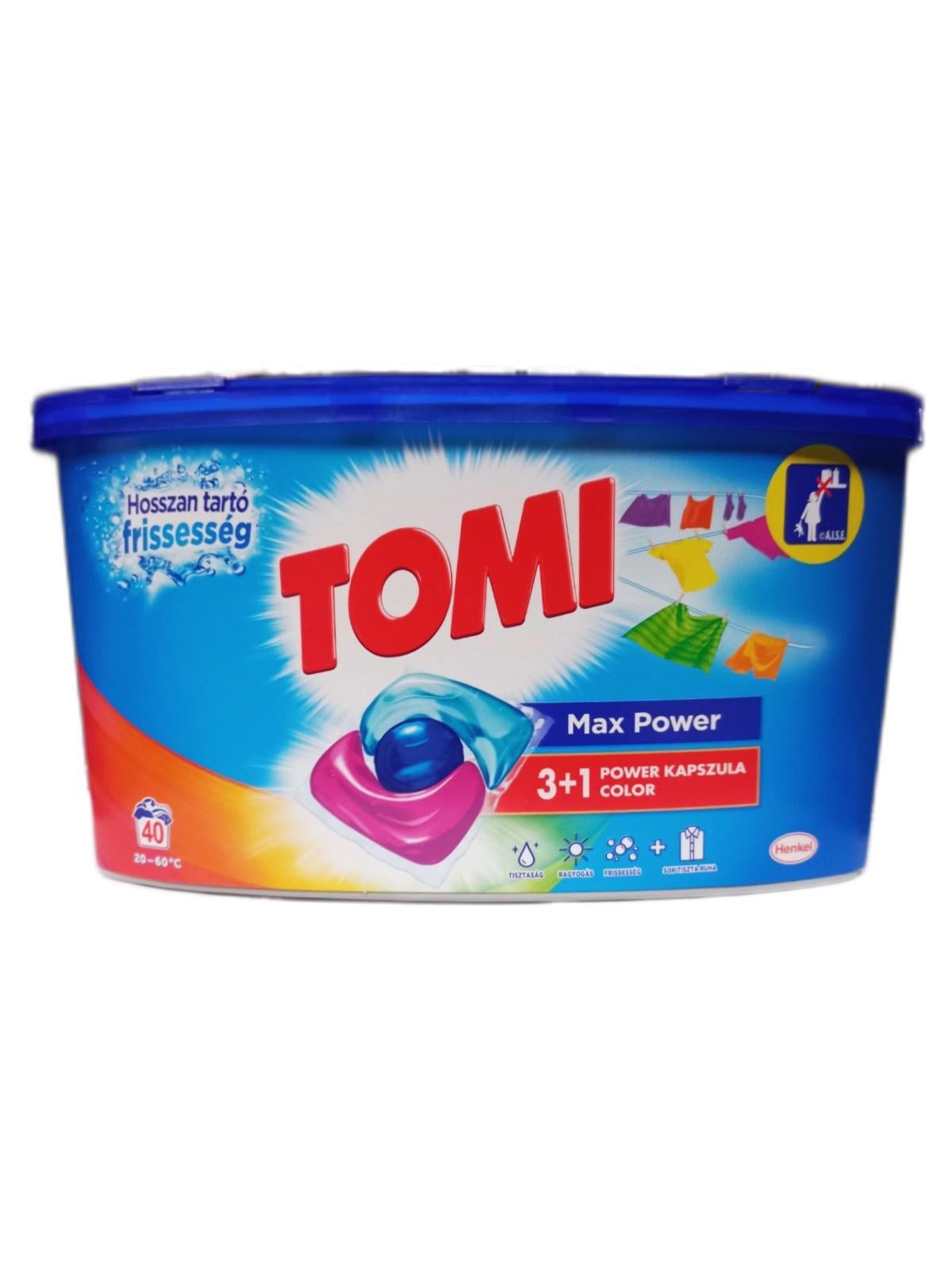 Капсулы для стирки TOMi Max Power Color 40 шт. (122643)
