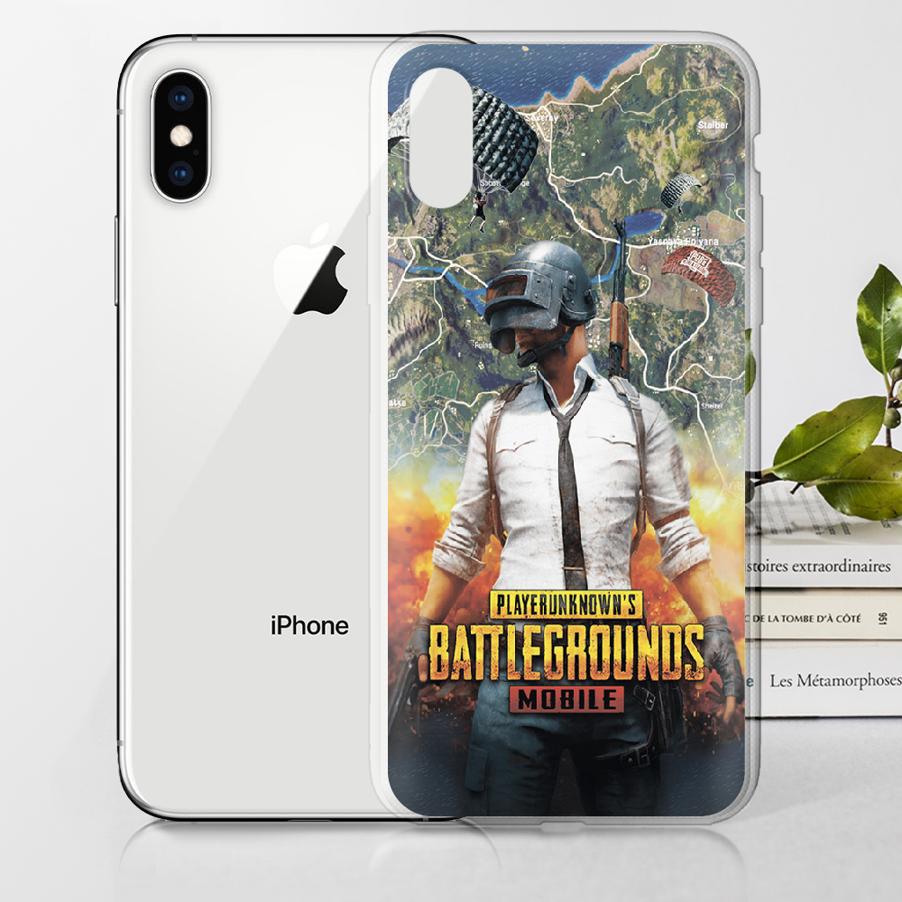 Чохол Boxface iPhone XS PUBG Mobile Прозорий силікон (35413-up2309-32139) - фото 2