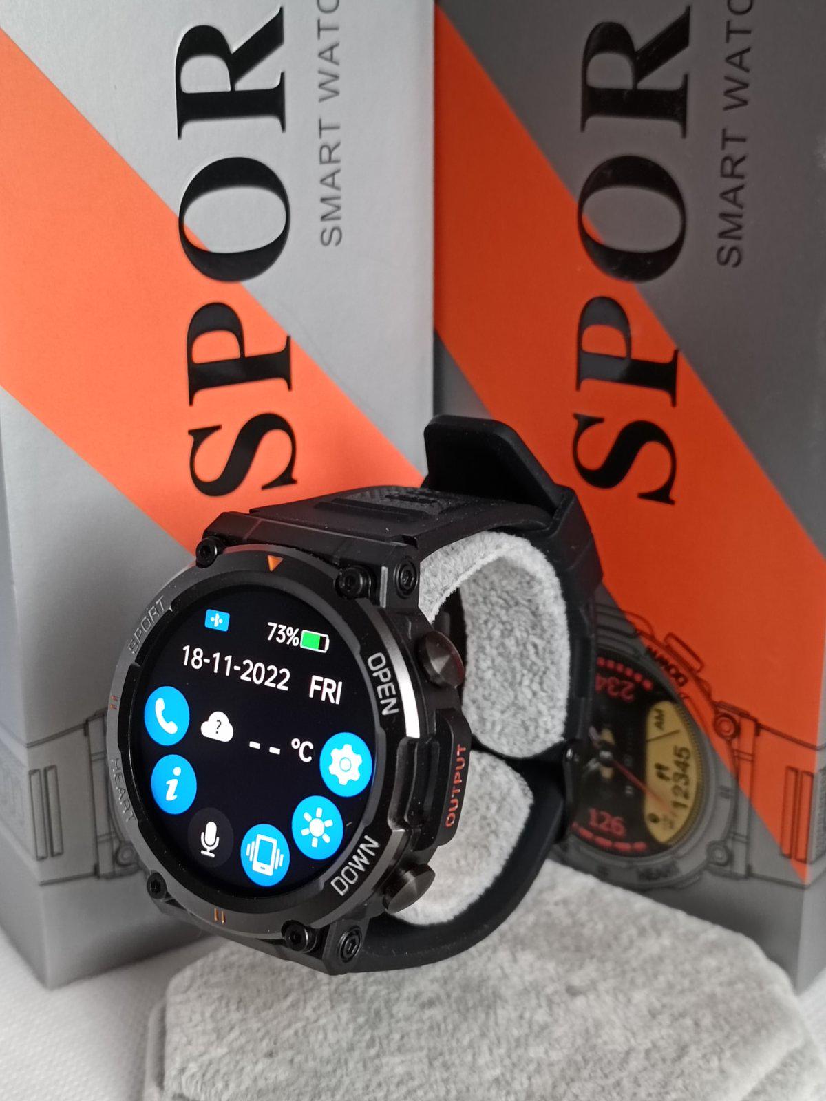 Умные часы мужские Smart Uwatch Vibe 7 Black - фото 6