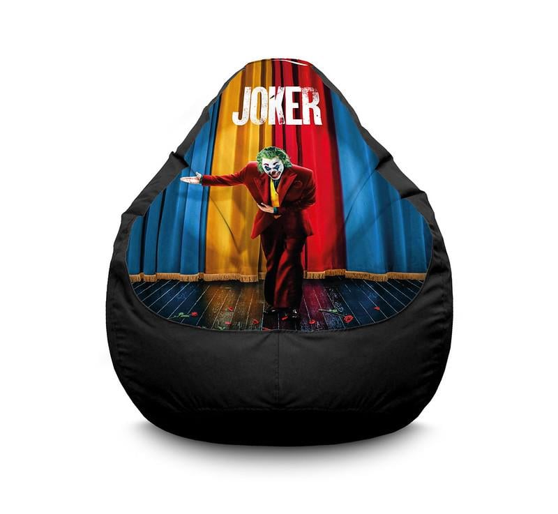 Кресло мешок iPuff Joker TV show Оксфорд XXL 90х125 см Черный