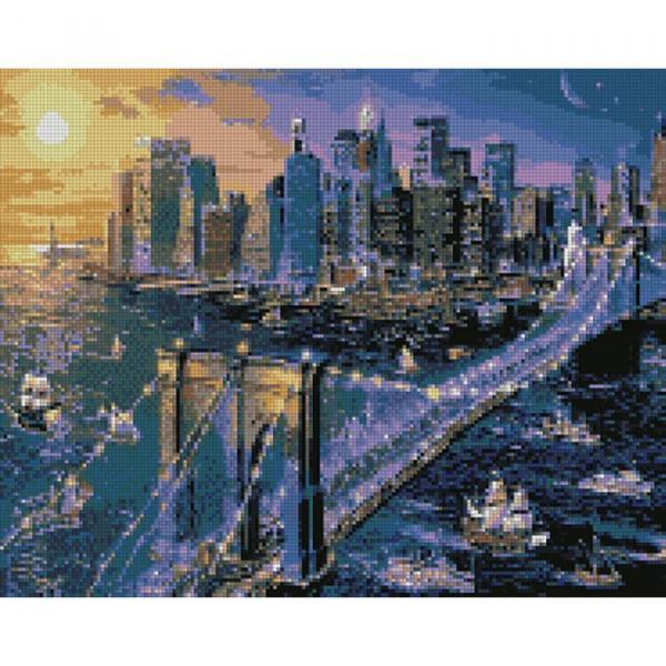 Алмазная мозаика Идейка Большое Яблоко 40х50 см (AMO7053-mt)