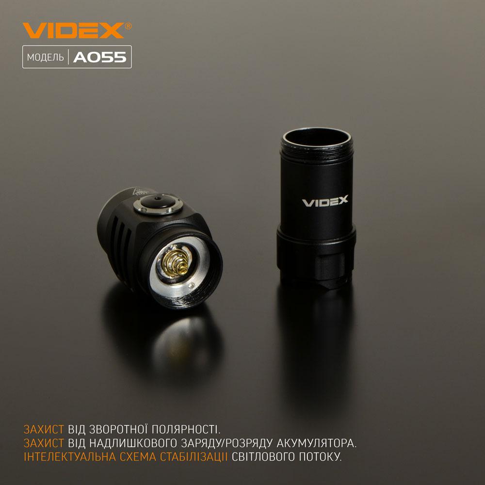 Фонарик светодиодный VIDEX A055 600Lm 5700K портативный - фото 4