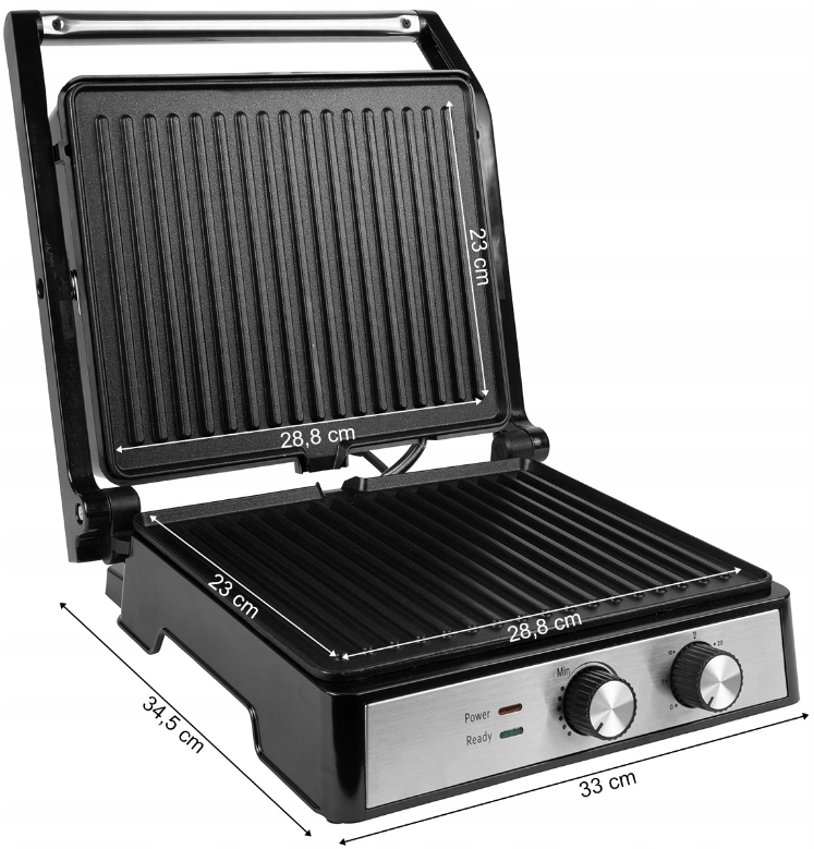 Електрогриль контактний складаний MaltecSM4500W 2500 Вт - фото 2 Електрогриль контактний складаний MaltecSM4500W 2500 Вт - фото 2