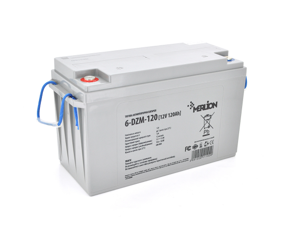 Акумуляторна батарея AGM Merlion 6-DZM-120 12V 120Ah - фото 1 Акумуляторна батарея AGM Merlion 6-DZM-120 12V 120Ah - фото 1