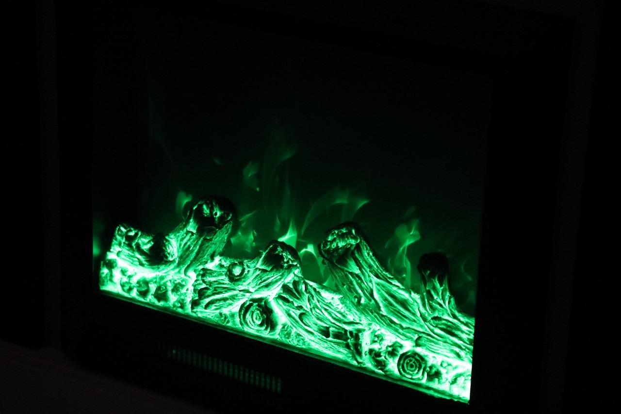 Камін електричний Elizabet Gold Bluetooth звук потріскування дров 1500 Вт (10080126) - фото 10