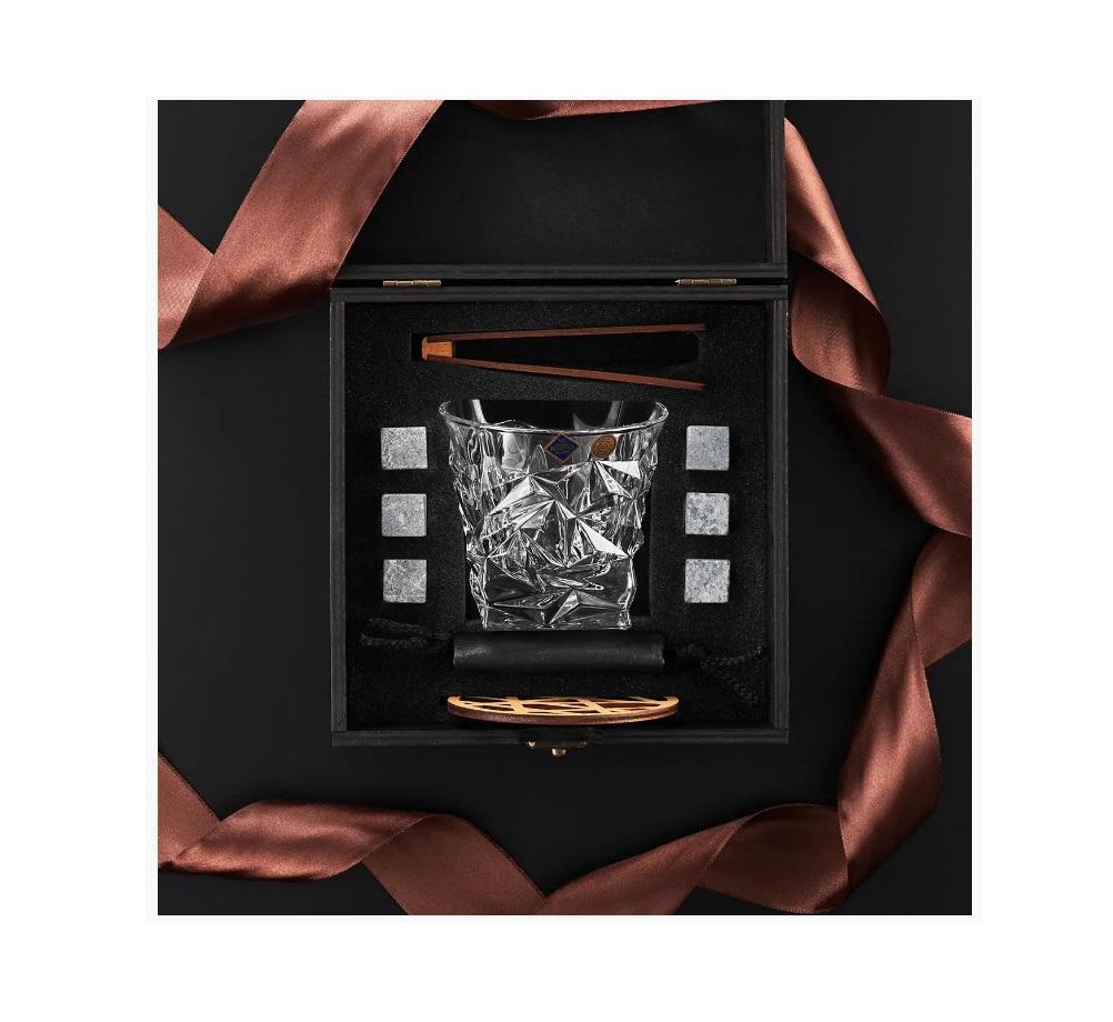 Подарочный набор для алкоголя камни для виски 6 шт. Whiskey Stones и стакан Bohemia Glacier 350 мл - фото 3 Подарочный набор для алкоголя камни для виски 6 шт. Whiskey Stones и стакан Bohemia Glacier 350 мл - фото 3