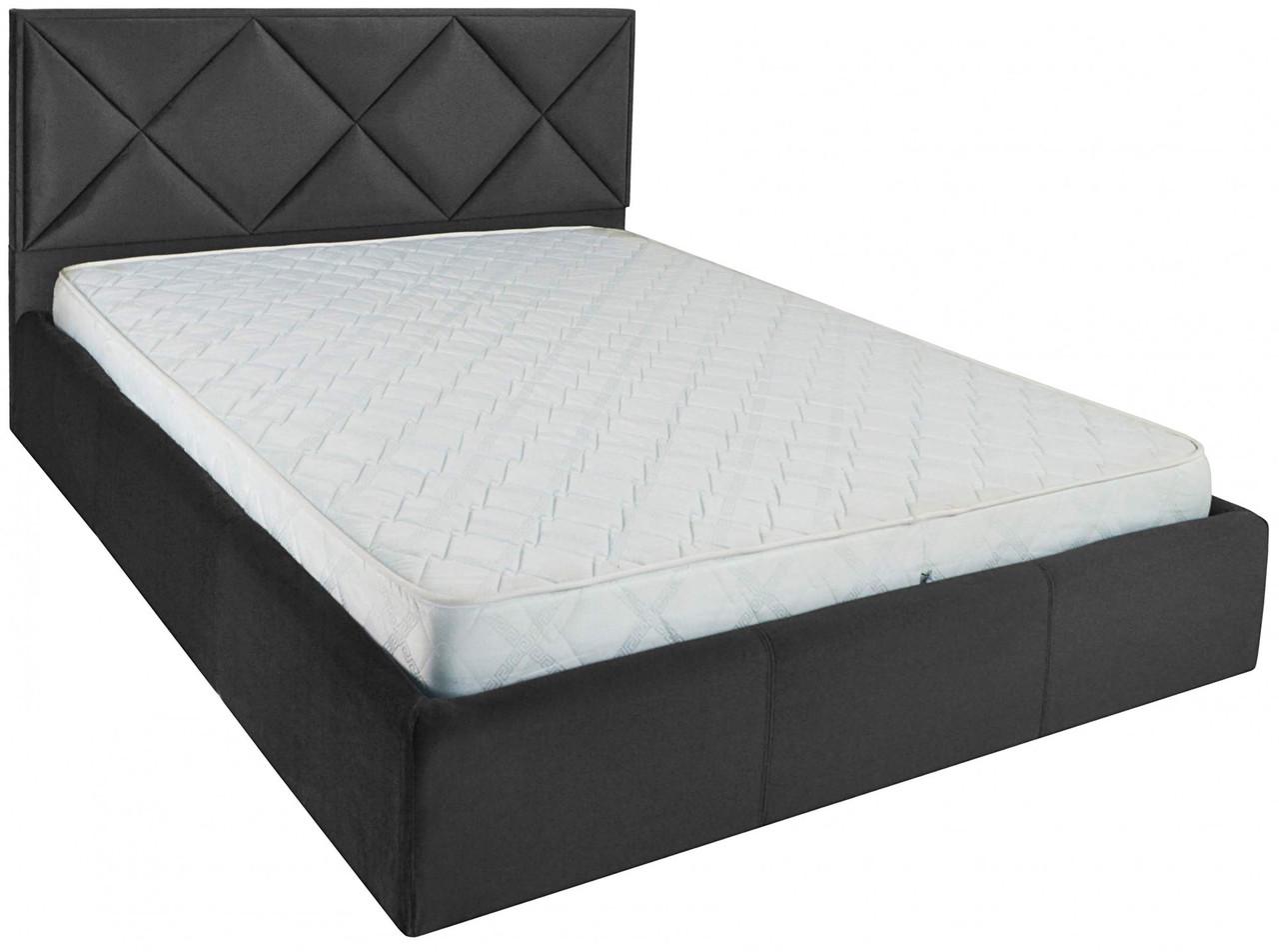 Кровать двуспальная Leeds Standart Missoni 009 160х200 см Темно-серый