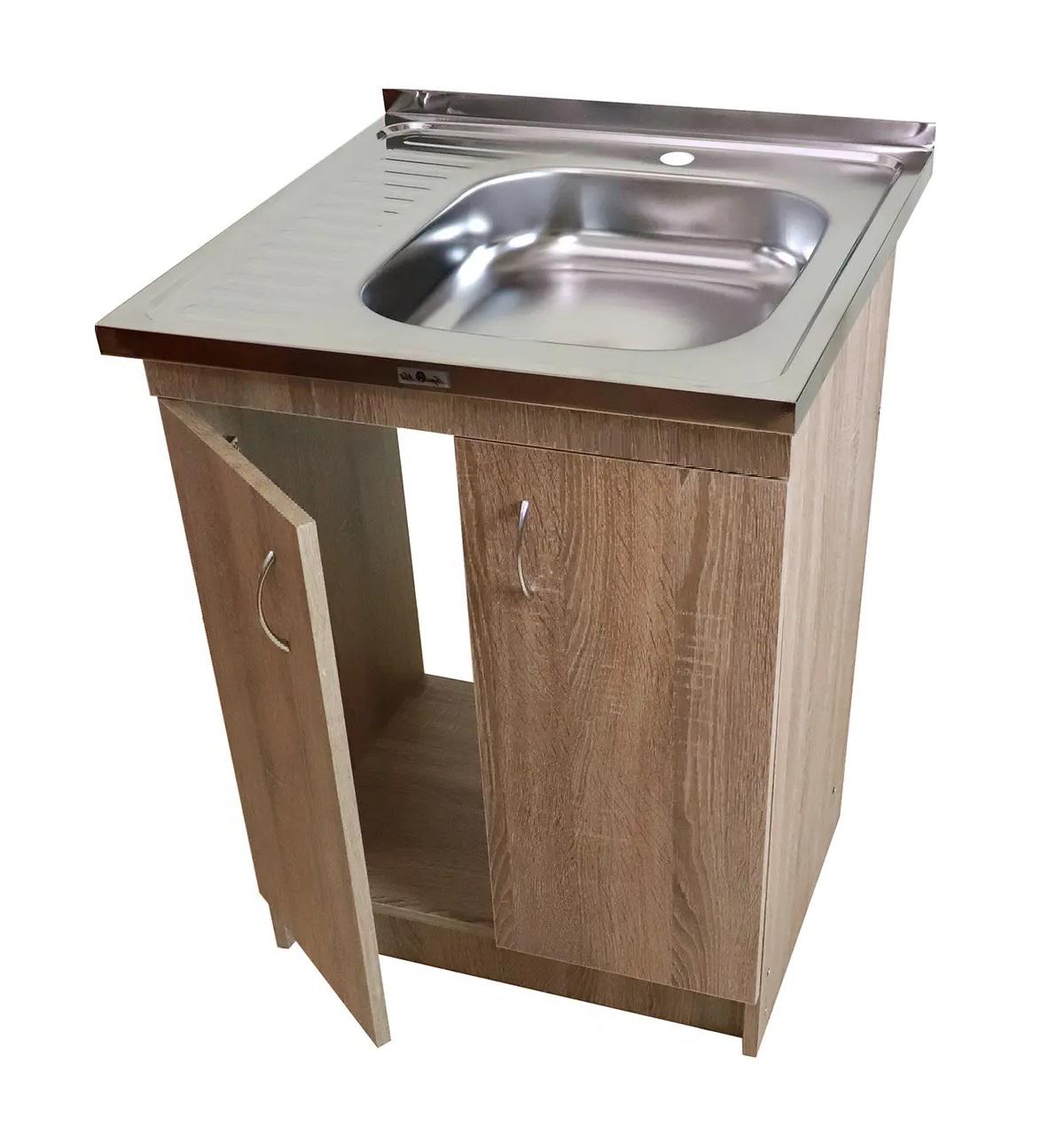 Тумба кухонная с накладной мойкой ДСП 50х60х83 см ( 52867-0111)