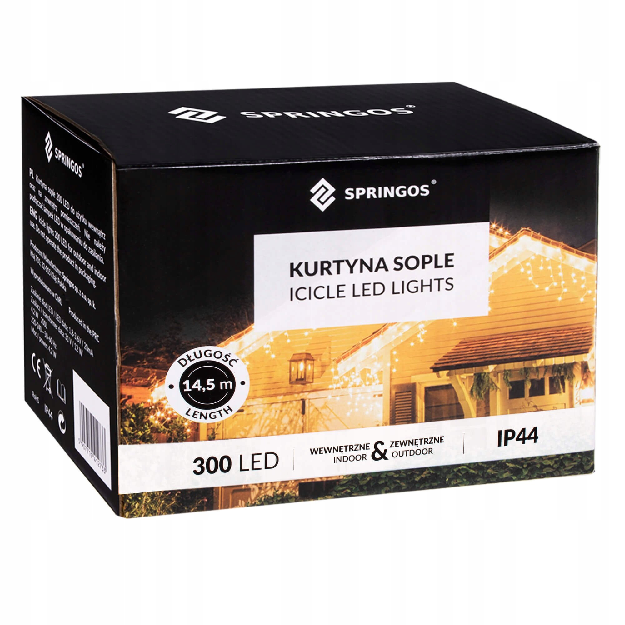 Гірлянда-бахрома Springos вулична 12 м 300 LED Blue (CL302) - фото 5