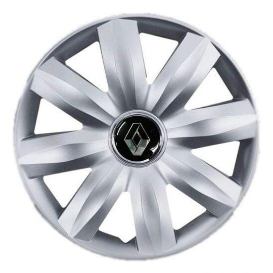 Автомобильные колпаки SKS 221 R14 с логотипом Renault 4 шт. Серебристый