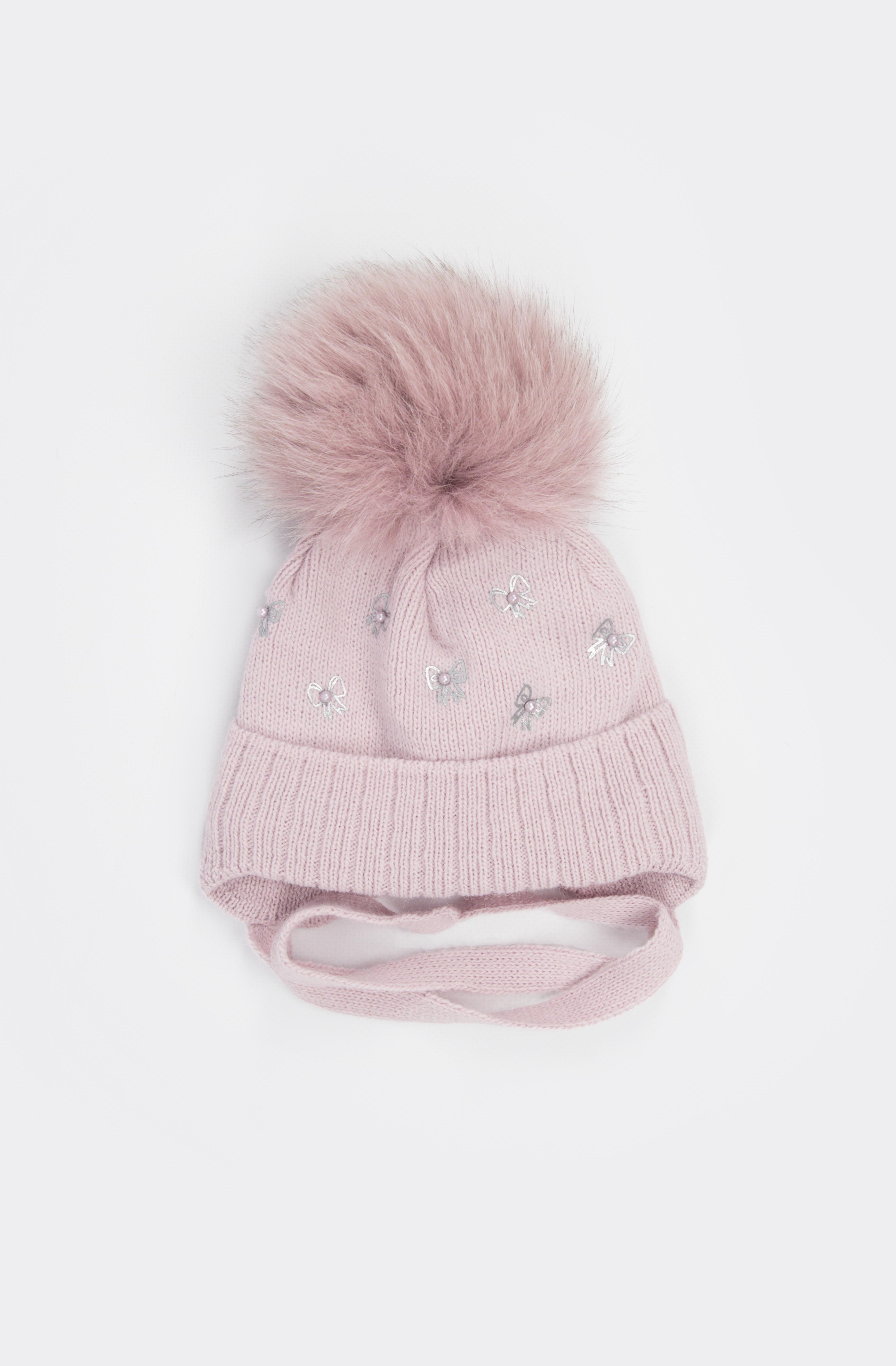 Шапка для девочки 42-44 см Пудровый (ЦБ-00234996)