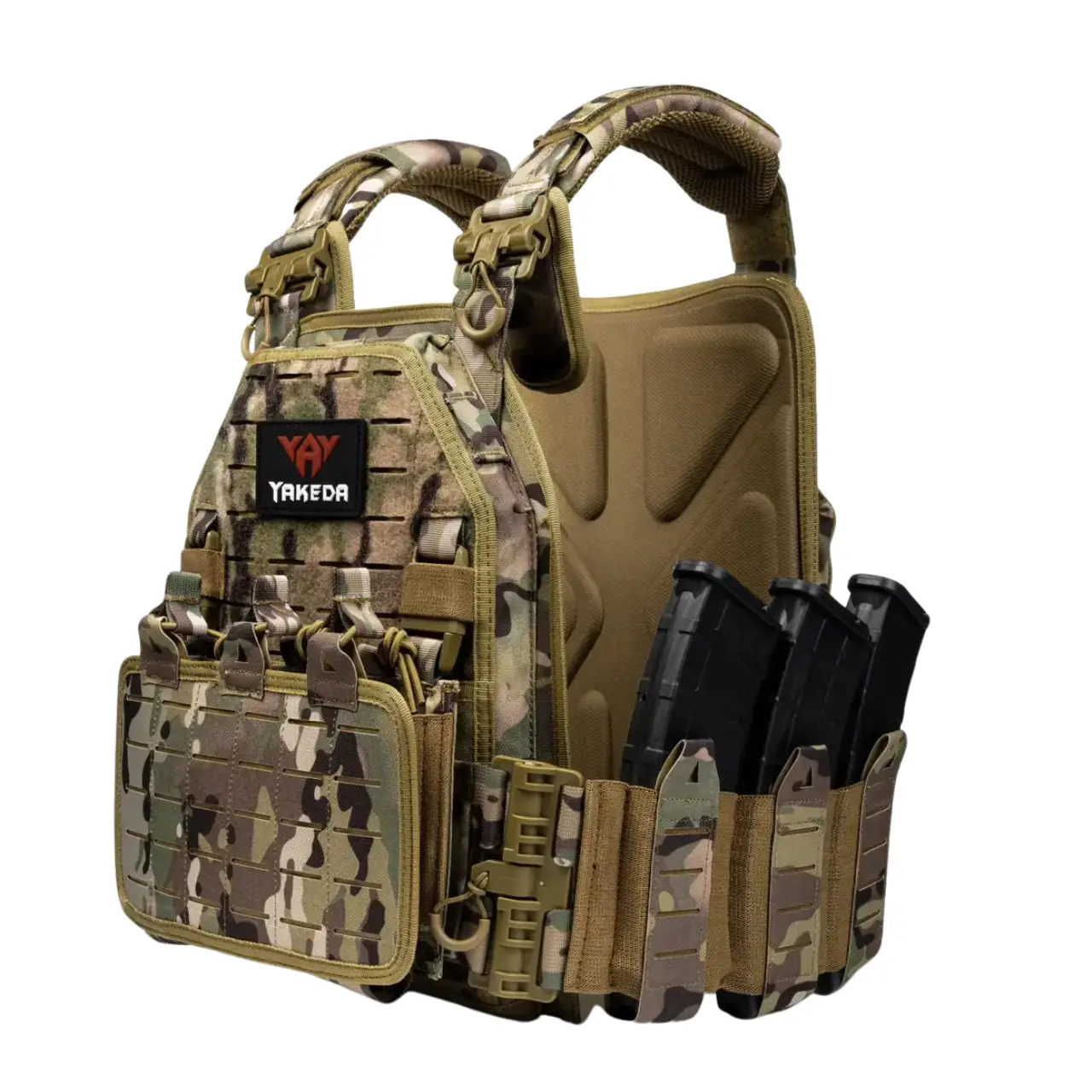 Плитоноска Yakeda 1000D с подсумками Мультикам (2656405933) - фото 3 Плитоноска Yakeda 1000D с подсумками Мультикам (2656405933) - фото 3