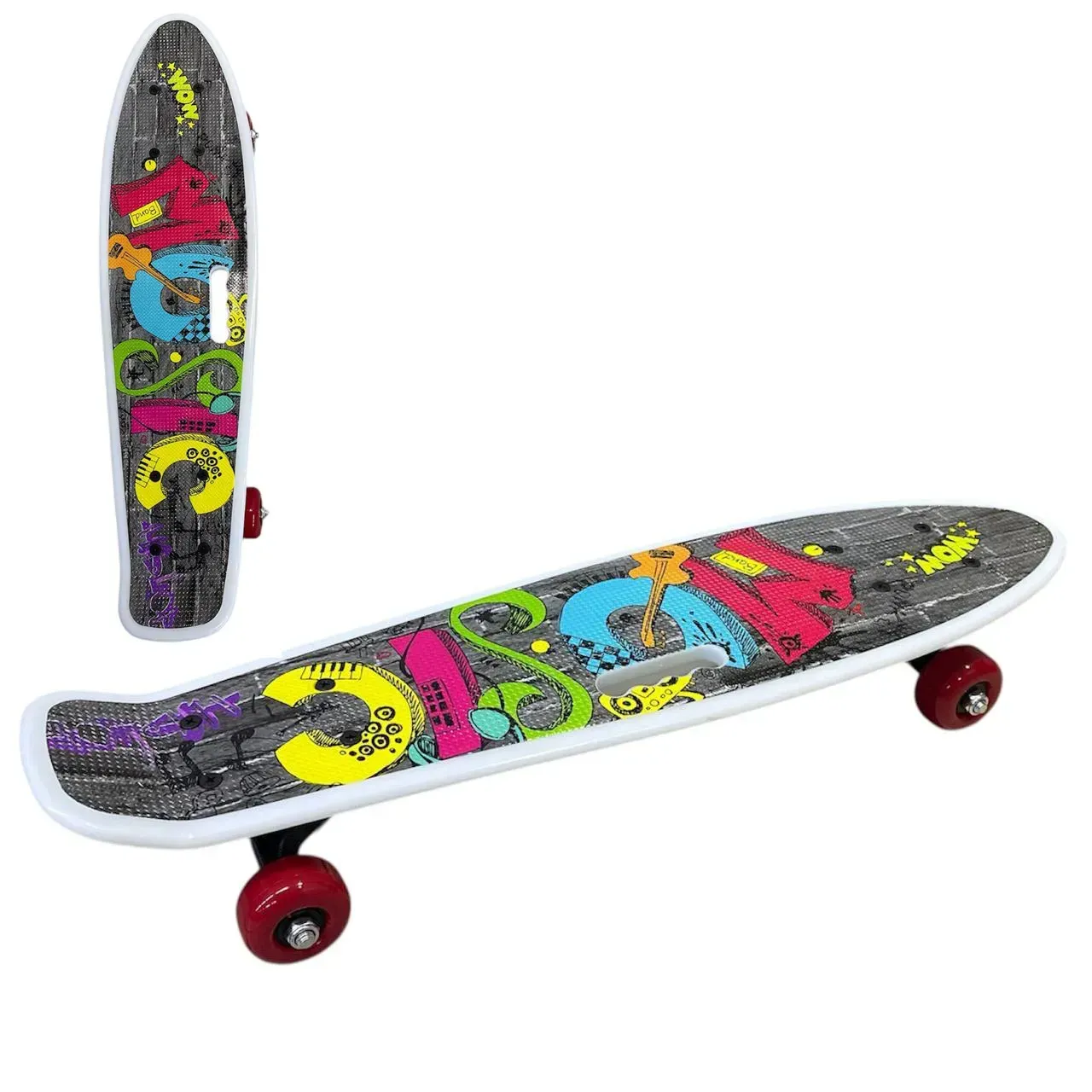 Пенниборд с ручкой для переноски с матовыми колесами (26844618) - фото 2