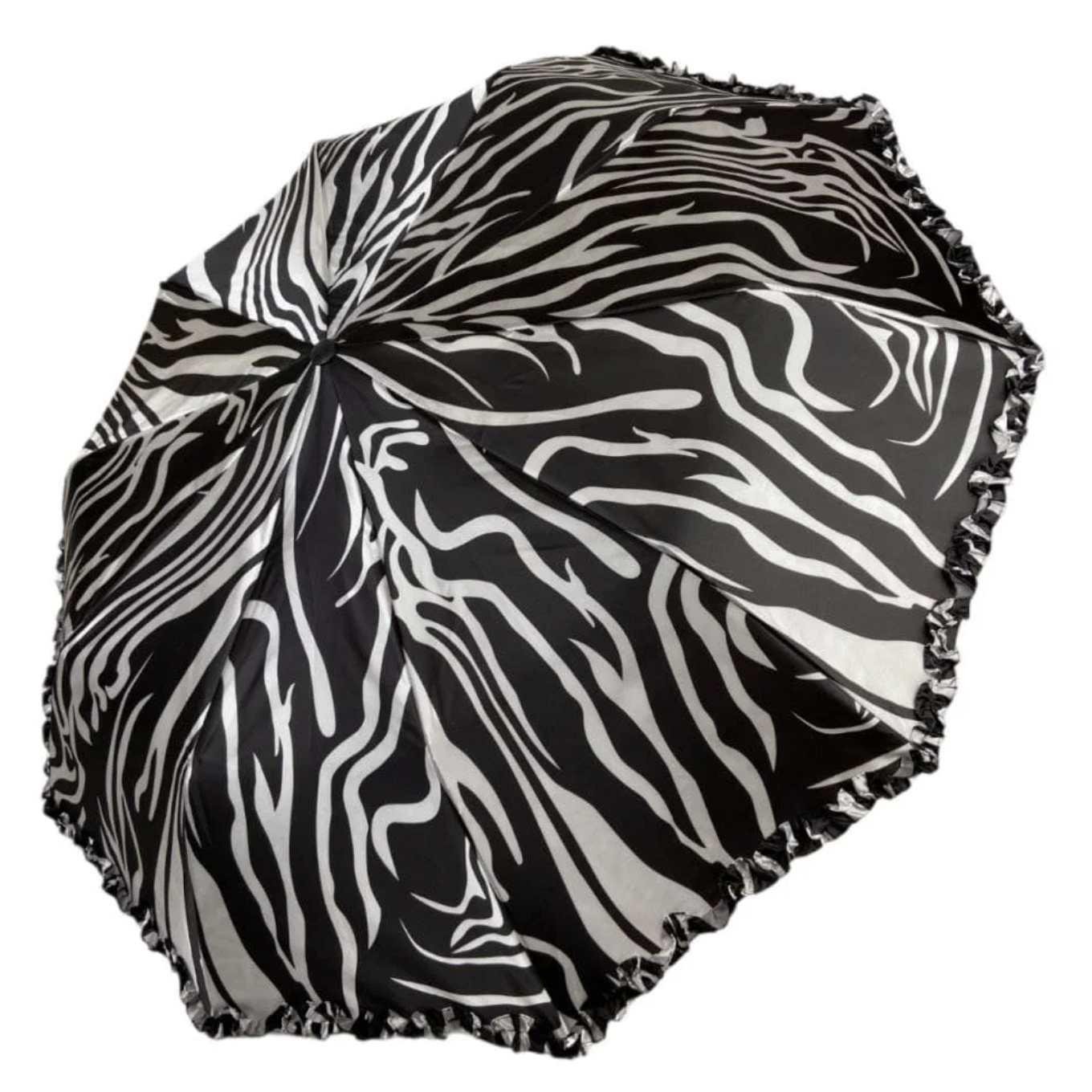 Зонт Susino полуавтомат 10 спиц складной Зебра (58065)