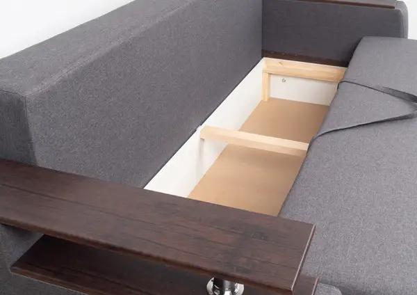 Диван єврокнижка Граф з подушками та нішею 235х105 см Коричневий(1764320221) - фото 6 Диван єврокнижка Граф з подушками та нішею 235х105 см Коричневий(1764320221) - фото 6