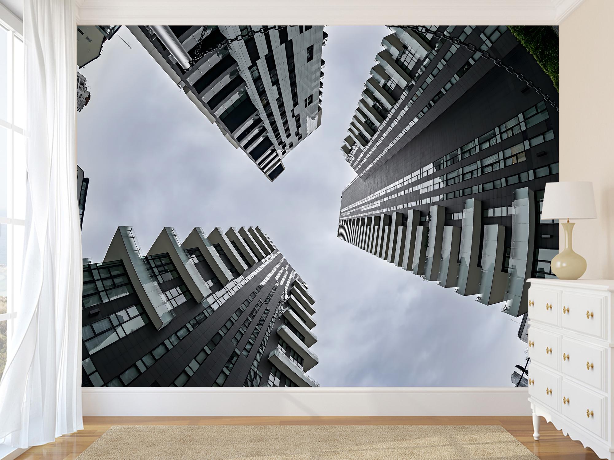 Фотообои флизелиновые Upstream Взгляд в небо среди небоскрёбов 315х210 см (SPF-165/5) - фото 4