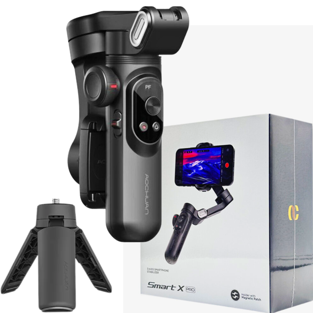 Смарт-стедікам для телефону Aochuan SMARTxPro 3-осьовий Чорний (SMARTXPro)