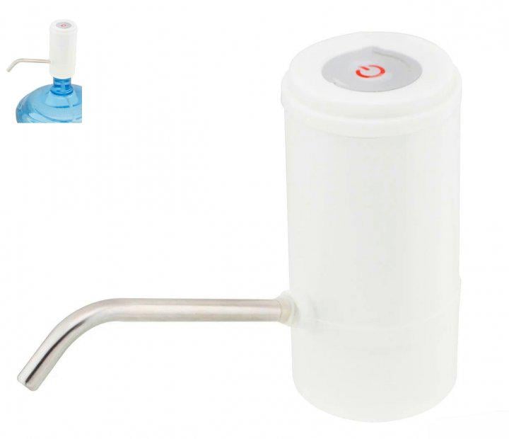 Помпа акумуляторна для бутильованої води насос на бутель Domotec MS-4000 білий