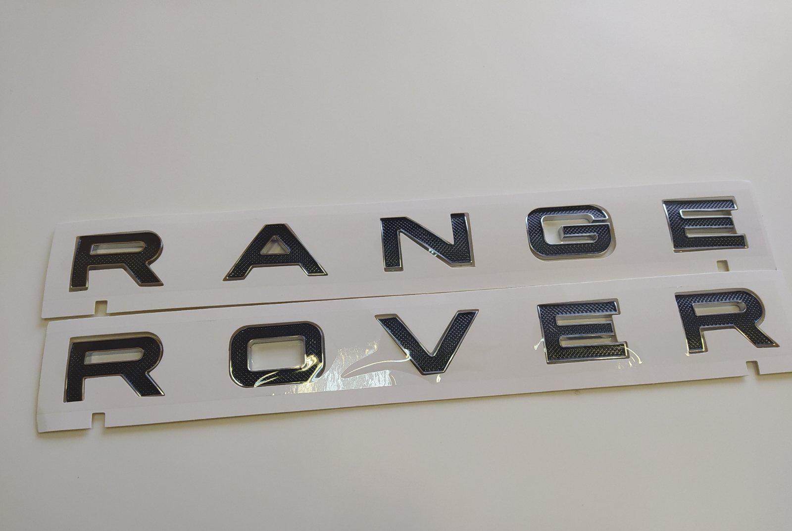 Напис Range Rover Букви Lr062324 Чорний