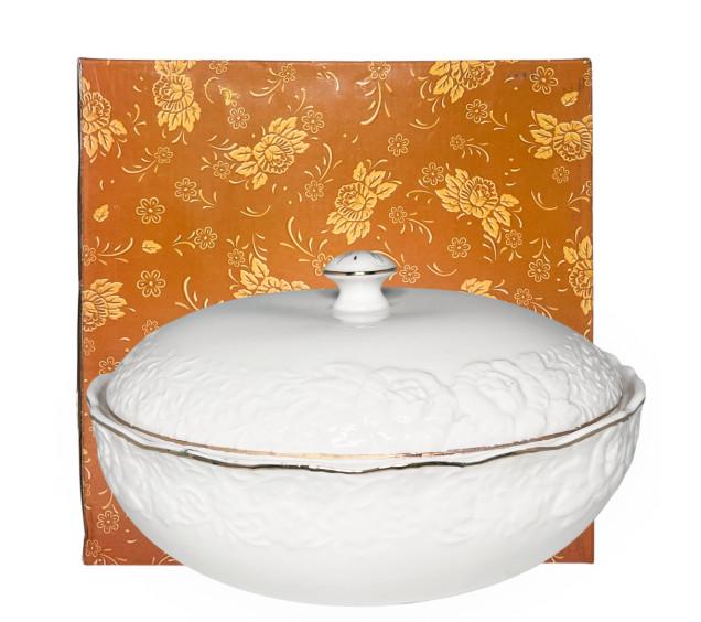 Супница фарфоровая Белая ночь 2,5 л Белый (42810)