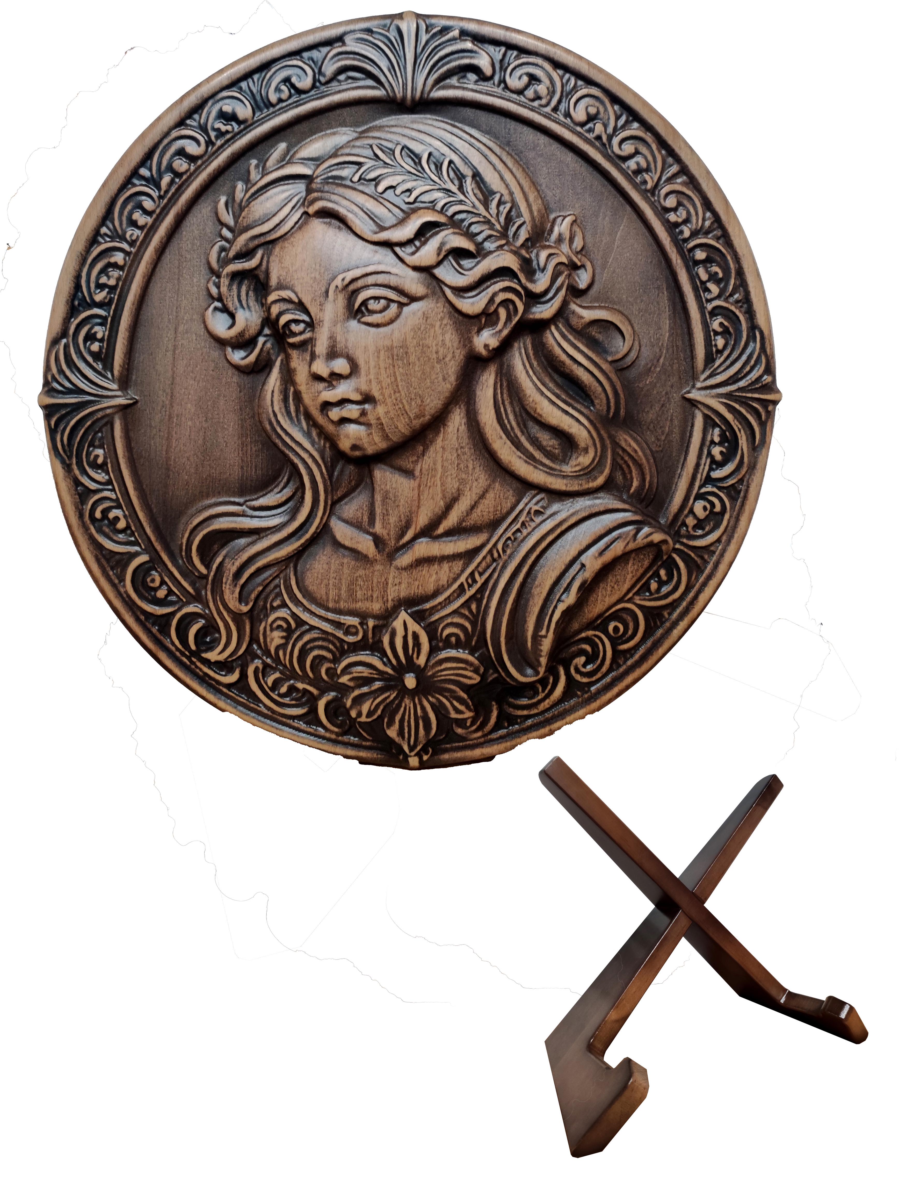 Сувенир из дерева ALEDRO Зодиак Дева 300х300х25 мм (2772991392)