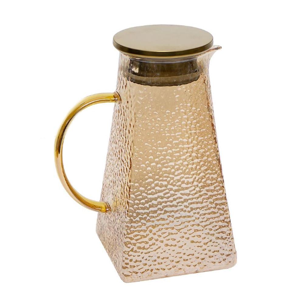 Графин стеклянный с крышкой Oscar 901-1 1, 5 л Бронзовый (901- 1)